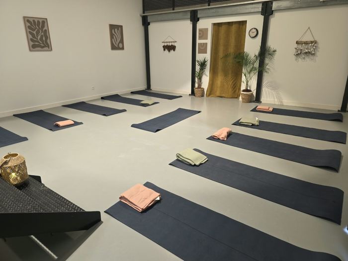 Tapis disposés en deux rangées